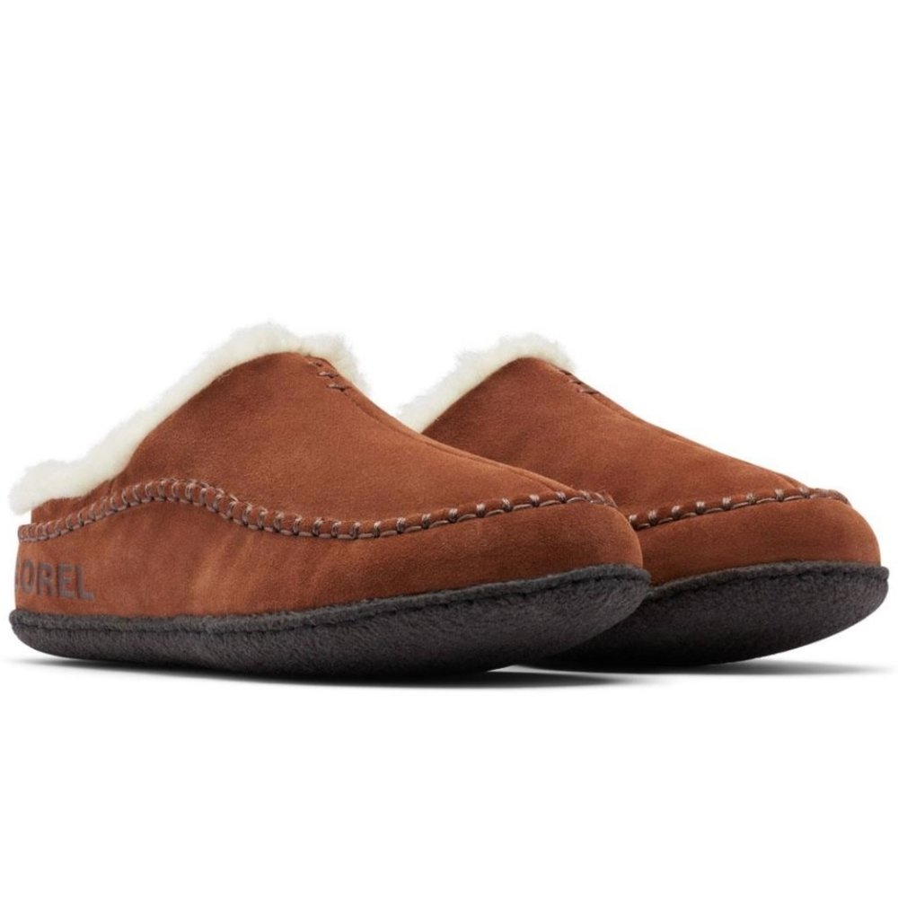 Sorel Falcon Ridge II Suede Slippers Dark Amber Size 11